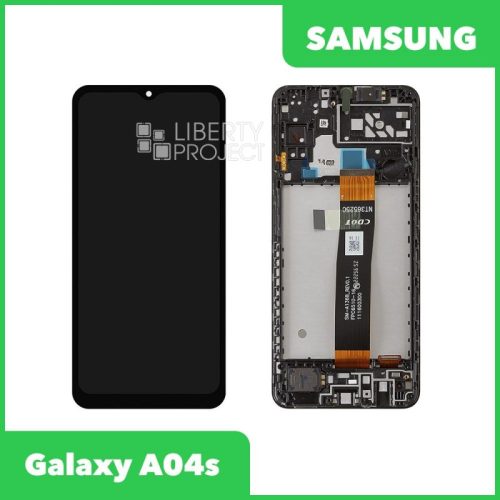 Дисплей для Samsung Galaxy A04s SM-A047 GH82-29805A — оригинал Service Pack, в рамке, чёрный