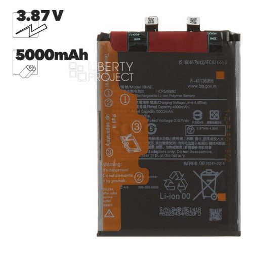 Аккумулятор (АКБ) для Xiaomi Poco X4 Pro 5G/Redmi Note 11 Pro 4G/5G/Note 12 Pro 4G BN5E