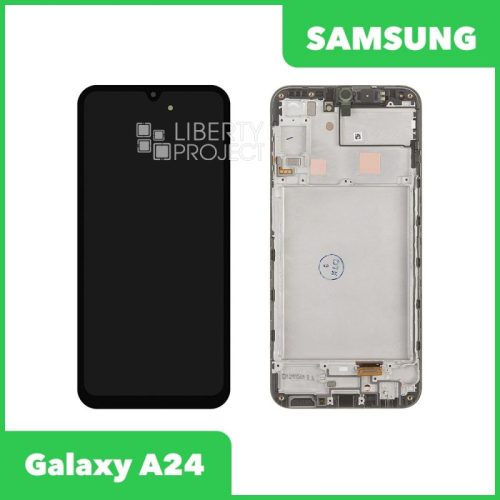 Дисплей для Samsung Galaxy A24 SM-A245F GH82-31240A/31241A — оригинал Service Pack, в рамке, чёрный