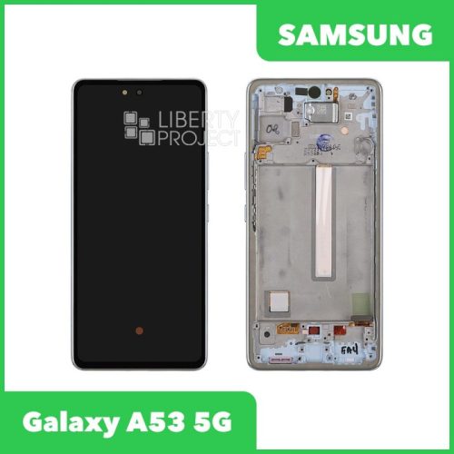Дисплей для Samsung Galaxy A53 5G SM-A536 GH82-28025A — оригинал Service Pack, в рамке, синий