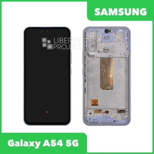 Дисплей для Samsung Galaxy A54 5G SM-A546E GH82-31231A/31232A — оригинал Service Pack, в рамке, фиолетовый