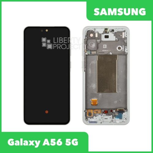 Дисплей для Samsung Galaxy A56 5G SM-A566B — оригинал Service Pack, в рамке, зелёный