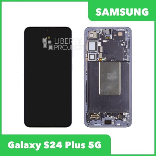 Дисплей для Samsung Galaxy S24 Plus 5G SM-S926 — оригинал Service Pack, в рамке, фиолетовый