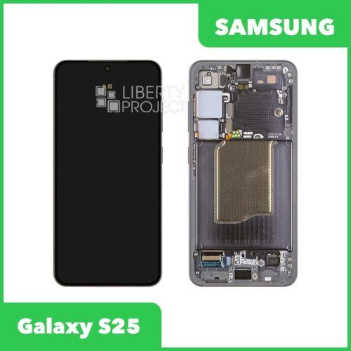 Дисплей для Samsung Galaxy S25 SM-S931 — оригинал Service Pack, в рамке, чёрный