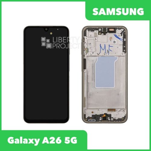 Дисплей для Samsung Galaxy A26 5G SM-A266B — оригинал Service Pack, в рамке, чёрный