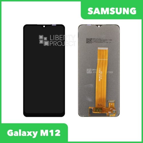 Дисплей для Samsung Galaxy M12 SM-M127 — оригинал Service Pack, без рамки, чёрный