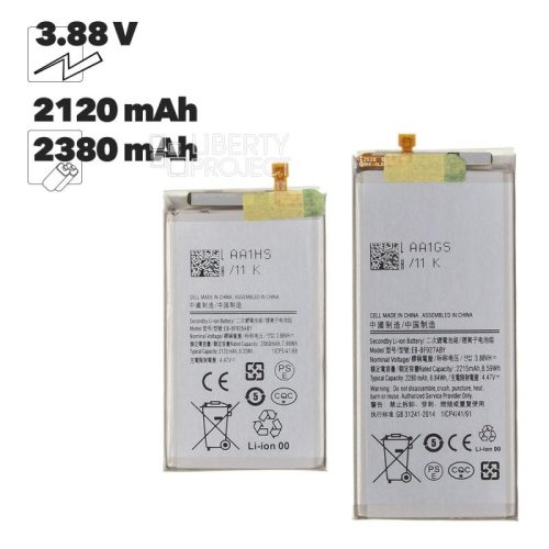 Аккумулятор (АКБ) для Samsung Galaxy Z Fold3 комплект, 2шт EB-BF926ABY/EB-BF927ABY